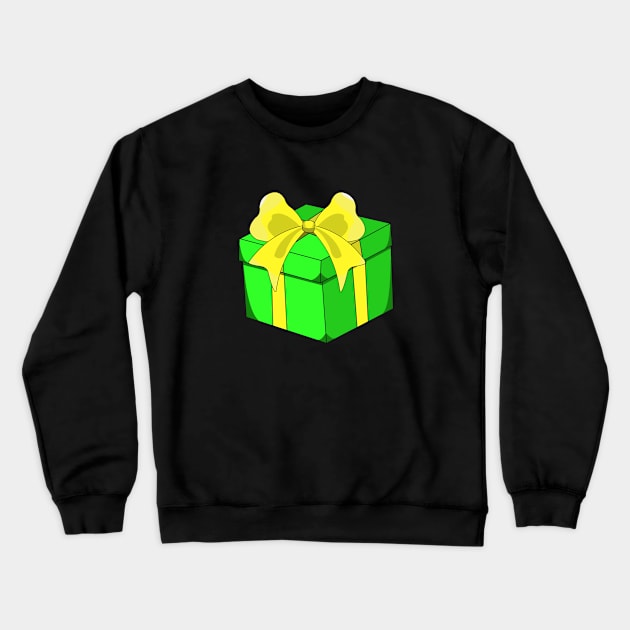 christmas present - green Crewneck Sweatshirt by persa